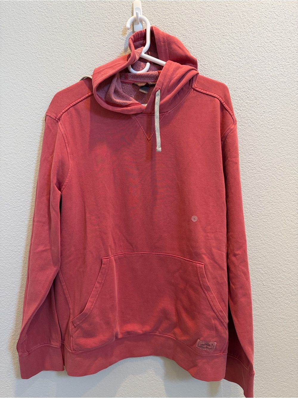 Eddie Bauer Men’s Camp Fleece river Wash Royal Red Pullover Hoodie NWT
